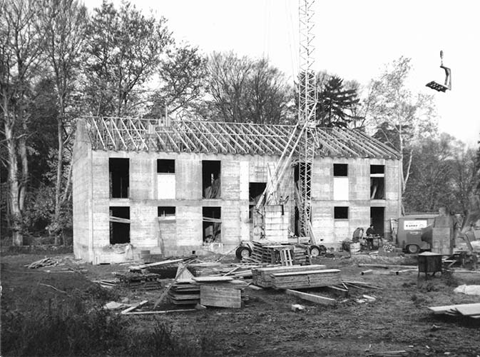 Photo d'archive : chantier Parutto en juin 1976