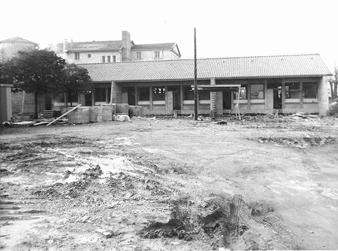 Photo d'archive : chantier Parutto en juin 1976