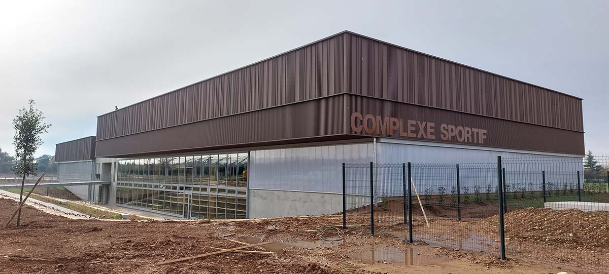 Construction du gymnase de Mions achevé